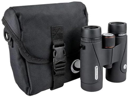 Celestron 71407 TrailSeeker ED 10 x 42 Roof Prism Binocular, Fully Multi-Coated Lens, BaK-4 Prism Glass, Black