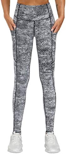 THE GYM PEOPLE Thick High Waist Yoga Pants with Pockets, Tummy Control Workout Running Yoga Leggings for Women