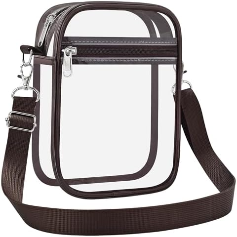 USPECLARE Clear Purse Stadium Approved CrossBody Bag for Men and Women