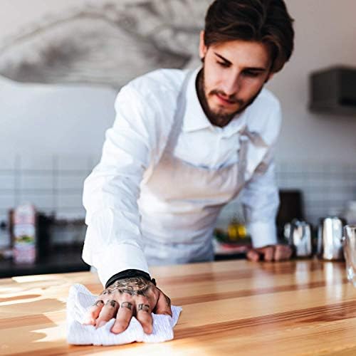 Utopia Kitchen White Flour Sack Towels [12 Pack - 28 x 28 Inch] 100% Cotton Tea Towels for Cleaning & Drying - Highly Absorbent Kitchen Dish Cloth