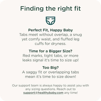 Our Diapers | EWG Verified Safe & Plant-Based Diapers | Leak Protection | Soft Organic Cotton Shell | Chlorine-Free Diaper for Sensitive Skin | Size 1 (7-14lbs) 70 Count