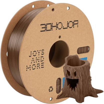 PLA Pro (PLA+) Filament 1.75mm, 3D Printer Filament, Cardboard Spool, +/- 0.03 mm-Brown, 1kg