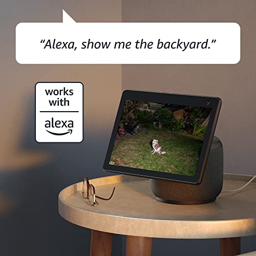 Blink Wired Floodlight Camera - Smart security camera, 2600 lumens, HD live view, enhanced motion detection, built-in siren, Works with Alexa – 1 camera (White)