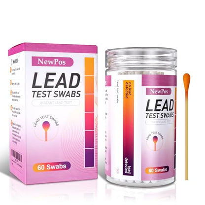 Lead Paint Test Kit: 60 Swabs Accurately Formulated Lead Test Kit Testing for Dishes Paint Cups Ceramics Toy and All Surfaces - Results in 30 Seconds Lead Detector