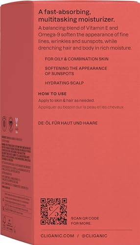 Cliganic Organic Jojoba Oil 16 oz, 100% Pure | Bulk, Natural Cold Pressed Unrefined Hexane Free for Hair & Face | Base Carrier Oil