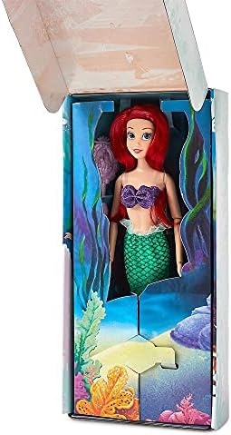 Disney Store Official Disney Princess Classic Doll (Ariel from The Little Mermaid), 11 Inches, Includes Brush with Molded Details, Fully Posable Toy in Classic Outfit - Disney Princess Toys for Girls