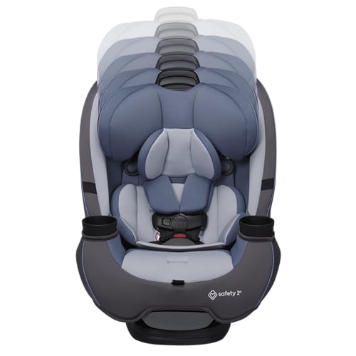 Safety 1st Grow and Go All-in-One Slim Convertible Car Seat, Rear Facing, 5-40 lbs, Forward Facing (30–65 lbs), High Back Booster Seat 40-100 pounds, Alaskan Blue