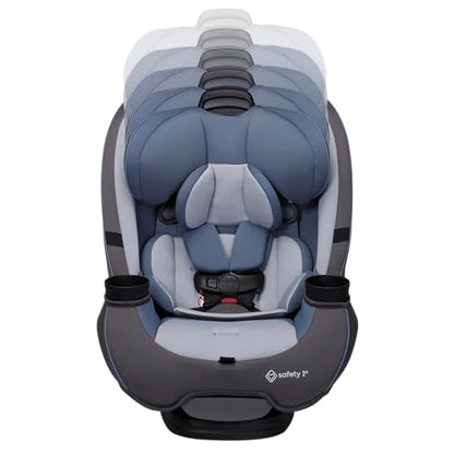 Safety 1st Grow and Go All-in-One Slim Convertible Car Seat, Rear Facing, 5-40 lbs, Forward Facing (30–65 lbs), High Back Booster Seat 40-100 pounds, Alaskan Blue