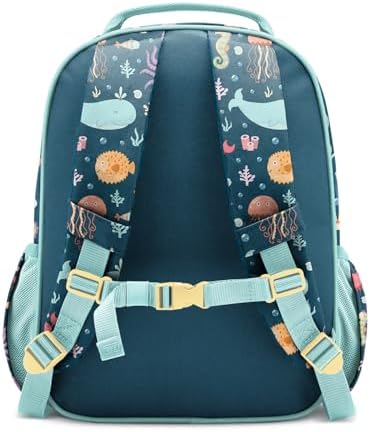 Simple Modern Medium Toddler Backpack for School Girls and Boys | Kindergarten Elementary Kids Backpack | Fletcher Collection | Kids - 15" tall | Under the Sea