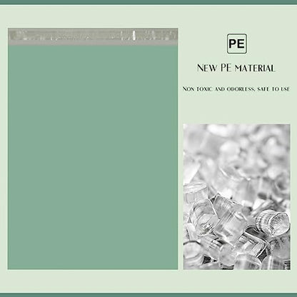 Metronic Large Poly Mailers 24x24 100 PCS, Strong Adhensive Shipping Bags for Clothing, Waterproof Shipping Envelopes for Small Business, Tear-resistant Mailers Poly Bags in Grayed Jade Green