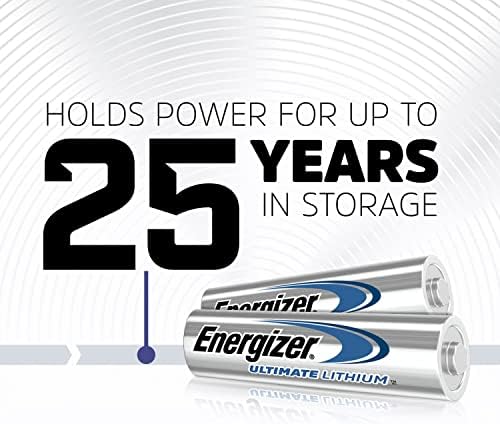 Energizer Ultimate Lithium AA Batteries Pack, 1.5V AA Batteries, 24 Count