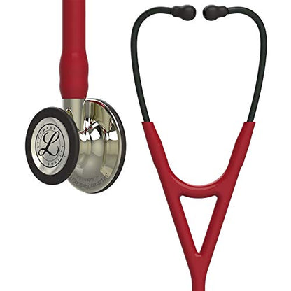 3M Littmann Cardiology IV Diagnostic Stethoscope, 6176, More Than 2X as Loud, Weighs Less, Stainless Steel Champagne-Finish Chestpiece and Stem, 27" Burgundy Tube