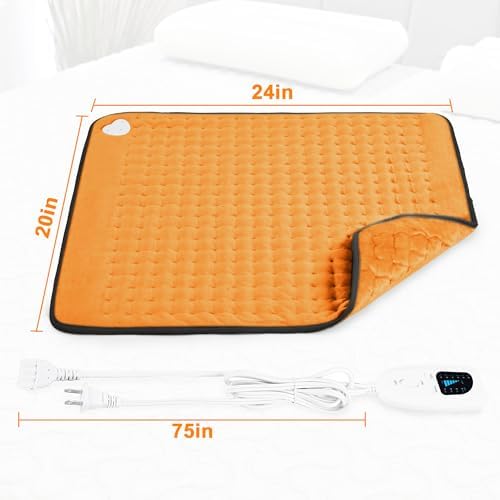 Heating Pad,Electric Heating Pads for Back,Hot Heated Pad for Abdomen,Shoulder,Knee,Multiple Temp and Auto Shut Off