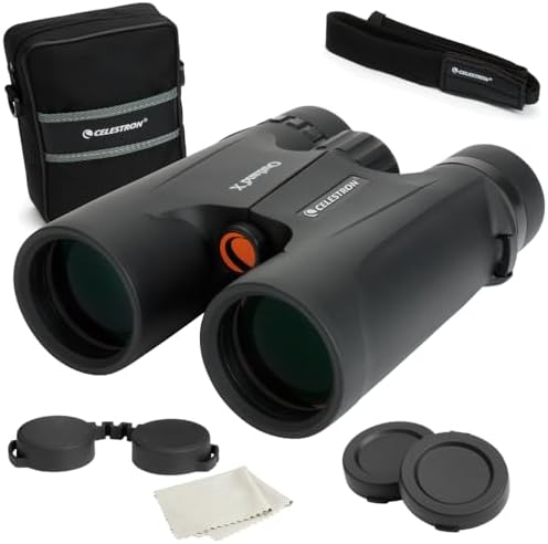 Celestron - Outland X 8x42 Binoculars – Ideal for Birding and Outdoors – 42mm Objective Lenses – Wide 7° Field of View – BaK-4 Prisms – Multi-Coated – Waterproof and Fogproof