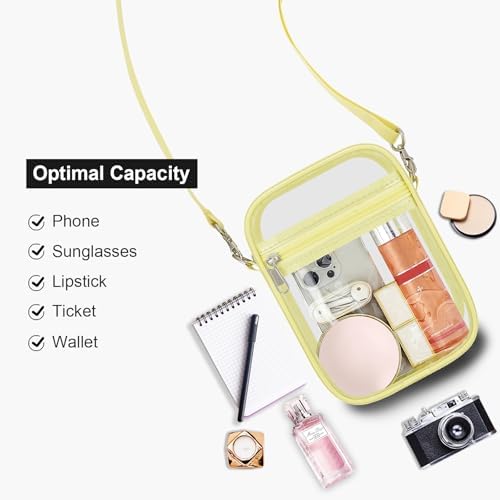 USPECLARE Clear Purse Stadium Approved CrossBody Bag for Men and Women