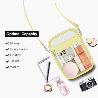 USPECLARE Clear Purse Stadium Approved CrossBody Bag for Men and Women
