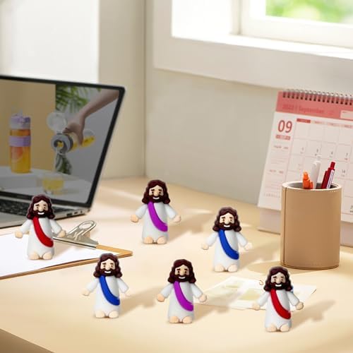 Mini Jesus Figures, Set of 100pcs Action Figures Little Jesus Figures, Tiny Jesus Figures to Hide and Seek Religious Gifts for Easter Egg Stuffers