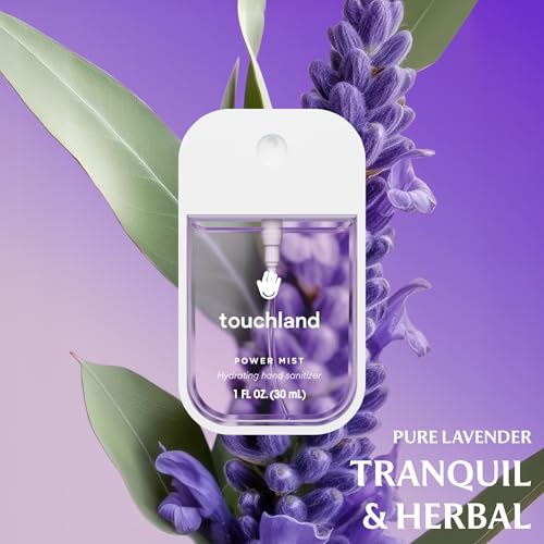 Touchland Power Mist Hydrating Hand Sanitizer Spray, BLOSSOM Trio Set (Lavender, Vanilla, Rainwater), 1 FL. OZ. Travel Size (Set of 3)