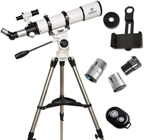 Gskyer Telescope 600x90mm AZ Astronomical Refractor Telescope for Adults Astronomy, German Technology Scope