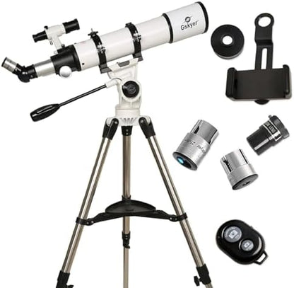 Gskyer Telescope 600x90mm AZ Astronomical Refractor Telescope for Adults Astronomy, German Technology Scope