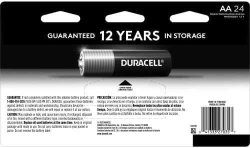 Duracell Coppertop AA Batteries with Power Boost Ingredients, 24 Count Pack Double A Battery with Long-lasting Power, Alkaline AA Battery for Household and Office Devices