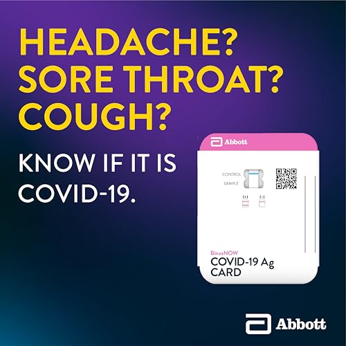 BinaxNOW COVID-19 Antigen Self Test, 1 Pack, 10 Tests Total, COVID Test With 15-Minute Results Without Sending to a Lab, Easy to Use at Home