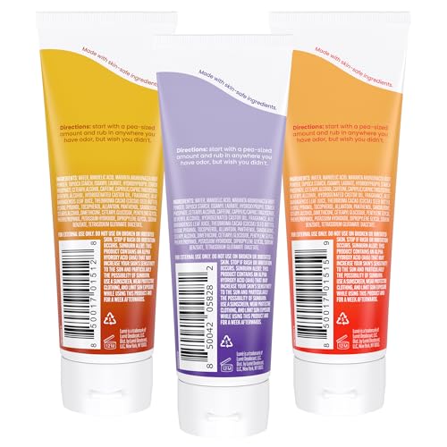 Lume Whole Body Deodorant - Invisible Cream Tube - 72 Hour Odor Control - Aluminum Free, Baking Soda Free, Skin Safe - 3.0 ounce (Pack of 3) (Toasted Coconut, Soft Powder & Clean Tangerine)