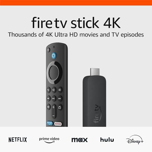 Like-New Amazon Fire TV Stick 4K streaming device, more than 1.5 million movies and TV episodes, supports Wi-Fi 6, watch free & live TV