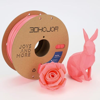 PLA Pro (Plus) Filament 1.75mm, 3D Printer Filament PLA Plus, Cardboard Spool 3D Printing Filament, Dimensional Accuracy +/- 0.03 mm-Pink,1kg