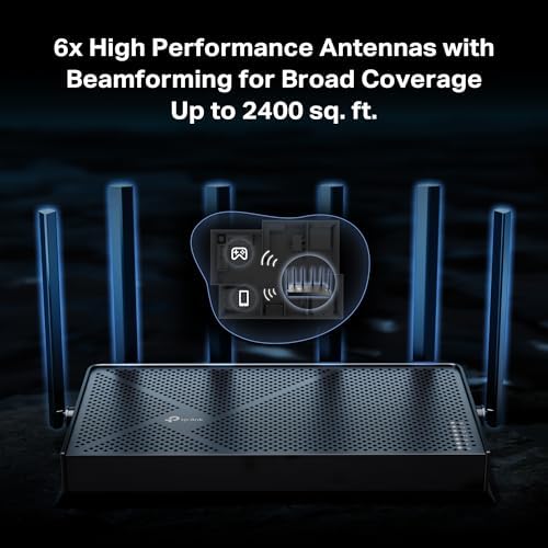 TP-Link Archer BE6500 Dual-Band Wi-Fi 7 Router (Archer BE400) | Dual 2.5 Gbps Ports USB 3.0 | Covers up to 2,400 Sq. ft and 90 Devices | Quad-core CPU| HomeShield, Private IoT, Free Expert Support