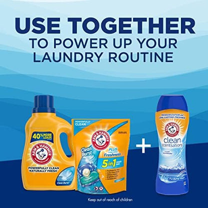 Arm & Hammer Clean Burst, 105 Loads Liquid Laundry Detergent, 105 fl oz (Pack of 2)
