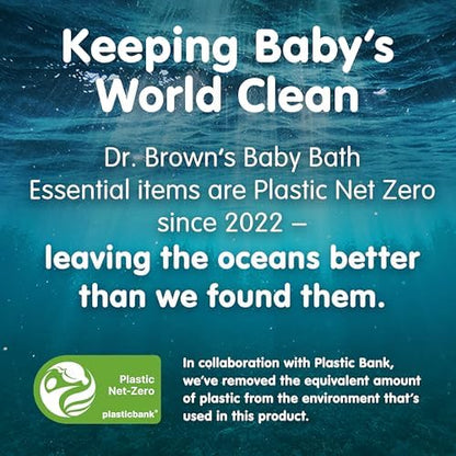 Dr. Brown’s CleanUp Dino-Soft Baby Bath Spout Cover and Dino-Pour Bath Rinse Cup, 0m+, BPA Free, Certified Plastic Neutral