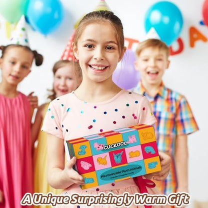 Cuckool Cow Stuffed Animals, Microwavable Stuffed Animals Adorable Fluffy Cow Plush for Warmth & Comfort, Heatable Coolable Lavender Scent Toys, Cute Soft Plushies Cow Gift for Kids Boys Girls & Adult