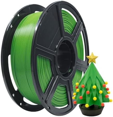 FLASHFORGE PLA Filament 1.75mm, 3D Printer Filament 1kg (2.2lbs) Spool, Dimensional Accuracy +/- 0.02mm, 3D Printing Filament Easy to Use and Fits for Most FDM 3D Printers (Green)