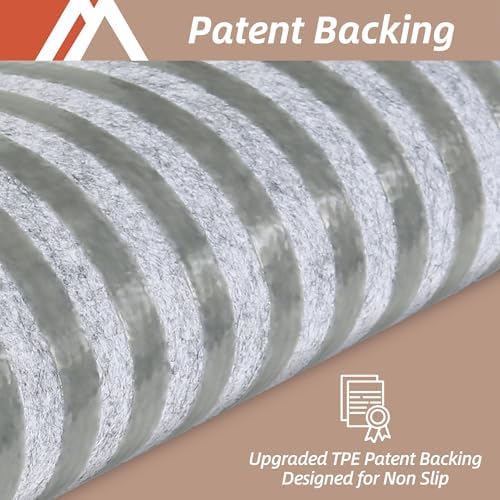 COSY HOMEER Edging Stair Treads Non-Slip Carpet Mat 28inX9in Indoor Stair Runners for Wooden Steps, Edging Stair Rugs for Kids and Dogs, 100% Polyester TPE Backing (15pc, Beige)