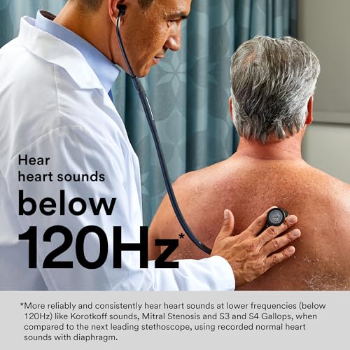 3M Littmann Cardiology IV Diagnostic Stethoscope, 6232, More Than 2X as Loud, Weighs Less, Stainless Steel High Polish Smoke-Finish Chestpiece, 27" Black Tube, Stem, and Headset