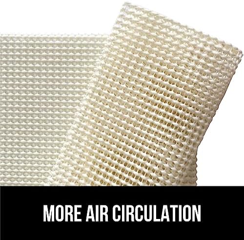 GORILLA GRIP Strong Rug Pad Gripper, 4x6 FT, US Designed, Grips Keep Area Rugs Safe and in Place, Thick, Slip and Skid Resistant Pads for Hard Floors, Under Carpet Mat Cushion and Hardwood Protection