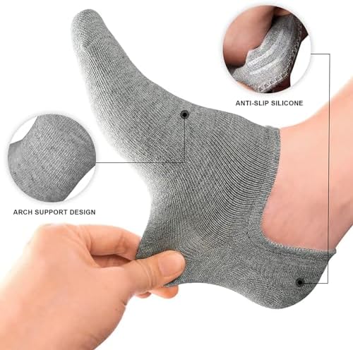 wernies No Show Socks Women Low Socks Non Slip Flat Boat Line 4/8 Pairs
