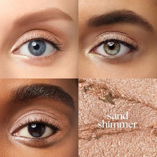 Julep Eyeshadow 101 Cream-to-Powder Waterproof Shadow Stick – Sand Shimmer – Long-Lasting, Crease-Proof, Champagne Toned Shimmer Cream Eyeshadow with Built-in Smudger
