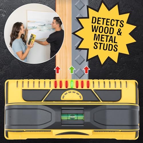 Franklin Sensors ProSensor M210 Stud Finder with 13-Sensors, Wood & Metal Stud Detector/Wall Scanner, Live Wire Detection