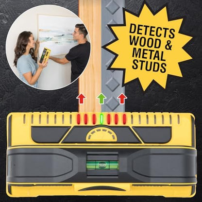 Franklin Sensors ProSensor M210 Stud Finder with 13-Sensors, Wood & Metal Stud Detector/Wall Scanner, Live Wire Detection