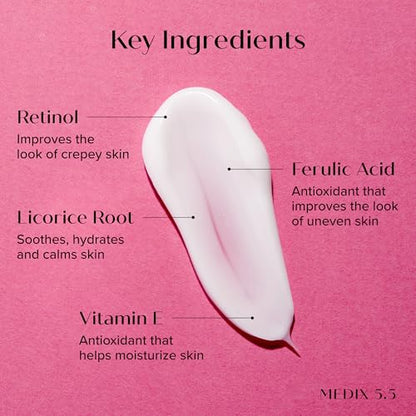Medix 5.5 Retinol Body Lotion Firming Moisturizer | Crepey Skincare Treatment | Retinol Body Cream | Anti Aging Firming Cream For Women Targets Look Of Crepe Skin, Wrinkles, & Sagging Skin, 15 Fl Oz