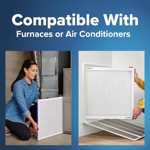 Filtrete 14x14x1 AC Furnace Air Filter, MERV 12, MPR 1500, CERTIFIED asthma & allergy friendly, 3 Month Pleated 1-Inch Electrostatic Air Cleaning Filter, 2-Pack (Actual Size 13.81x13.81x0.78 in)