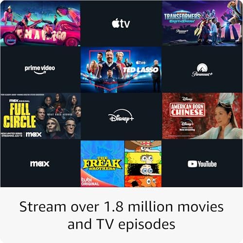 Amazon Fire TV Stick 4K Max streaming device (newest model) with AI-powered Fire TV Search, supports Wi-Fi 6E, free & live TV without cable or satellite