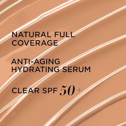 IT Cosmetics CC+ Cream - Full-Coverage Foundation With SPF 50, Color Corrector & Anti-Aging Serum, Formulated With Niacinamide & Hyaluronic Acid, Natural Finish, For All Skin Types, 1.08 fl oz