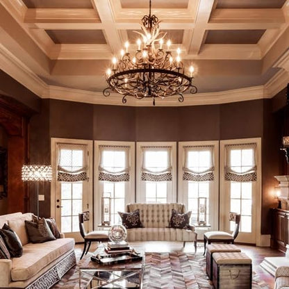 12-Pack Dimmable E12 LED Candelabra Bulbs 40Watt Equivalent, 2700K Warm White, 450Lumens, 4W B11 Vintage Chandelier Light Bulbs, LED Filament Clear Glass Candle Lamp for Ceiling Fan Home Decor1