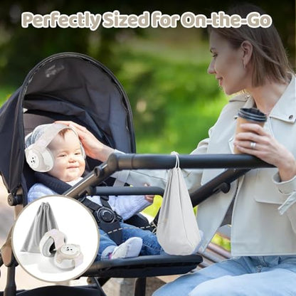 Baby Earmuffs-25dB NRR Baby Noise Cancelling Headphones with Adjustable Headband, Infant Ear Protection for Babies 0-36 Months,Travel Essentials for Airplane/Improves Sleep/Outdoor
