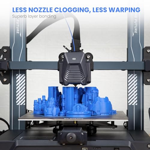 ELEGOO PLA Filament 1.75mm Black 2KG, 3D Printer Filament Dimensional Accuracy +/- 0.02mm, 2 Pack 1kg Cardboard Spool(2.2lbs) 3D Printing Filament Fits for Most FDM 3D Printers