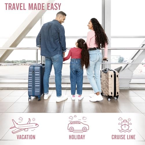 Veken 8 Set Packing Cubes for Travel Kids, Beach Vacation Essentials Accessories for Cruise Ship, Suitcase Organizer Bags for Luggage with Hanging Toiletry & Shoe Bag, Birthday Gifts for Women Mom Her