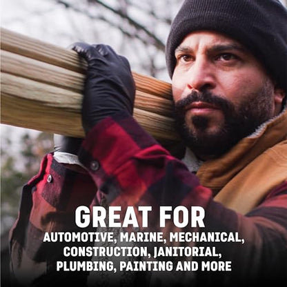 Venom Steel Industrial Nitrile Gloves, Chemical Resistant Disposable Black Gloves, Latex-Free, Powder-Free, Textured Grip, Heavy Duty Two-Layer Protection, 6 mil, XL, 100 Count